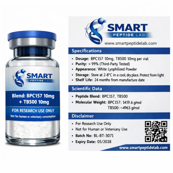 Buy Peptide Blend: BPC157 10mg + TB500 10mg