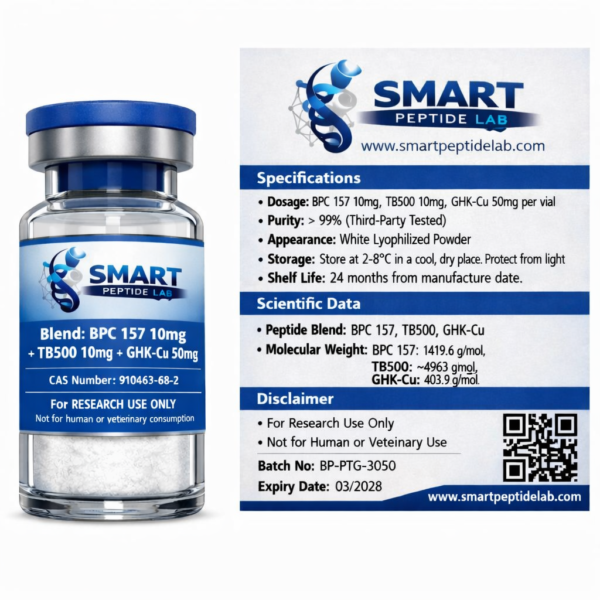 Blend: BPC 157 10mg + TB500 10mg+ GHK-CU 50mg