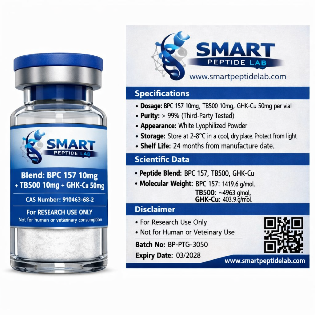 Blend: BPC 157 10mg + TB500 10mg+ GHK-CU 50mg